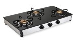 Glass Top LPG Stove – 03 Burner – Rectangular