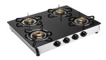 Glass Top LPG Stove – 04 Burner – Rectangular