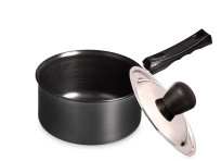 Hard Anodised Sauce Pan with Lid – 02 Ltrs