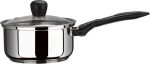 Stainless Steel Encapsulated Bottom Sauce Pan with Glass Lid – 2.5 Ltrs / 22 cm