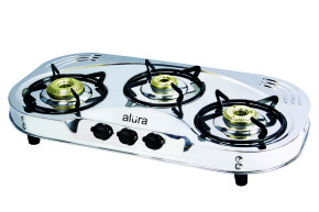 Stainless Steel LPG Stove 03 Burner – Alura